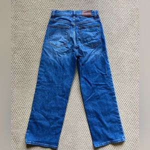 Madewell High Rise wide leg crop jeans